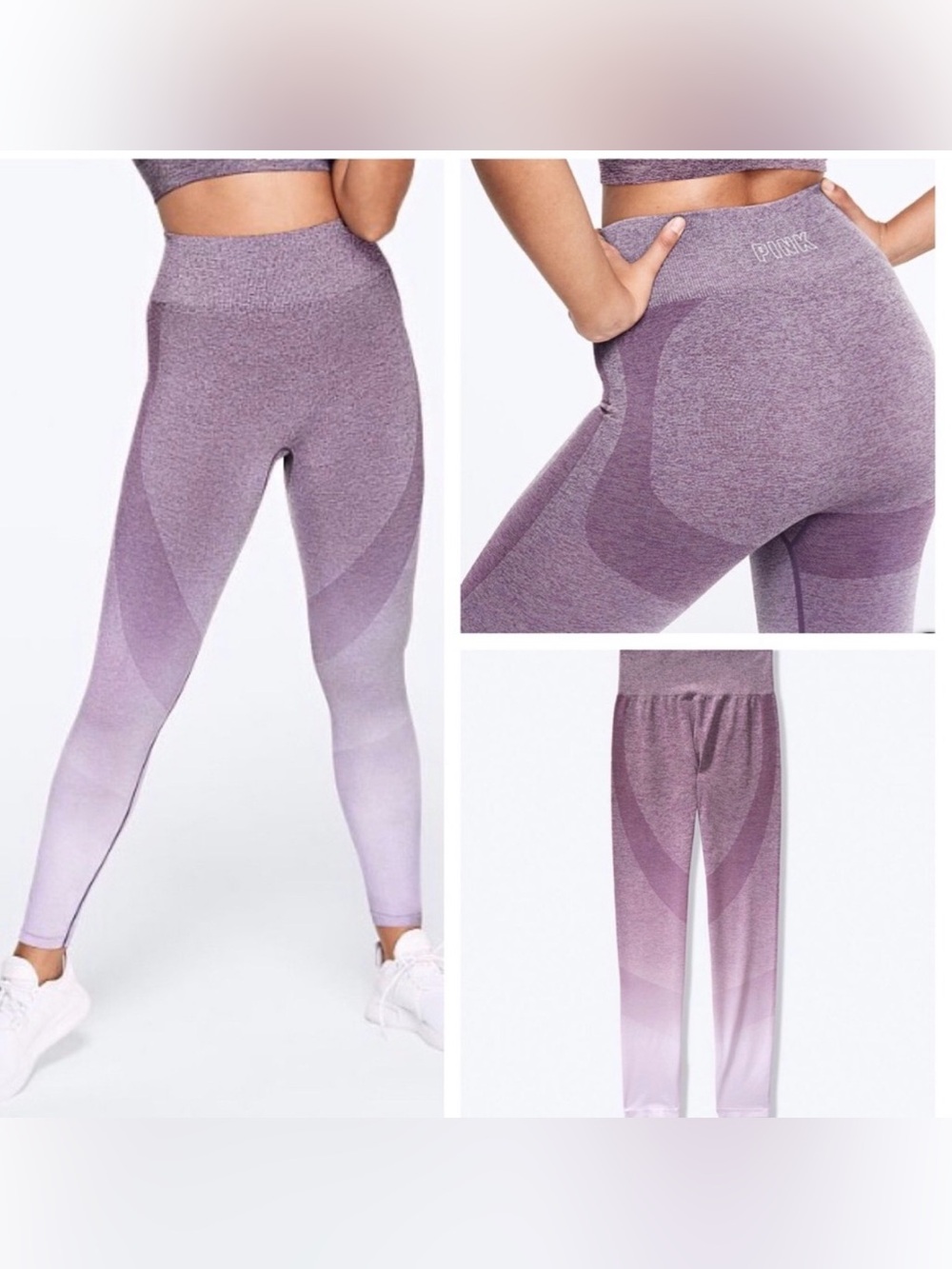 PINK Victoria's Secret Lavender Ombre High-Waist Leggings